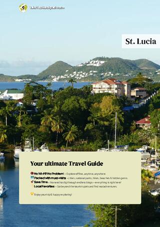 example page 0 from our offline Travel Guide for Saint Lucia